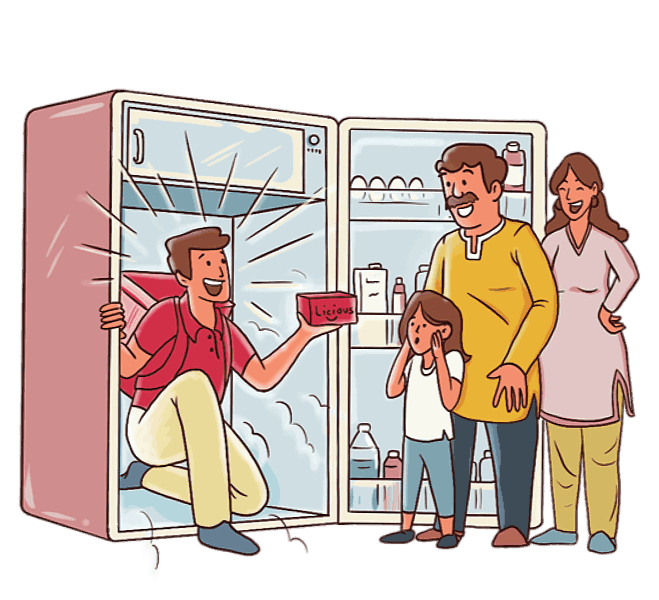 Illustrated family characters