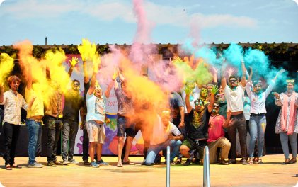 Holi celebrations at Licious