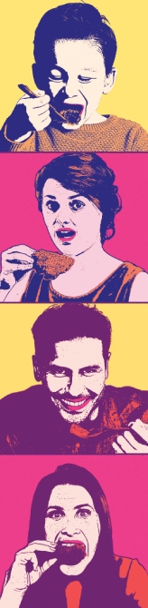 Customer portrait strip